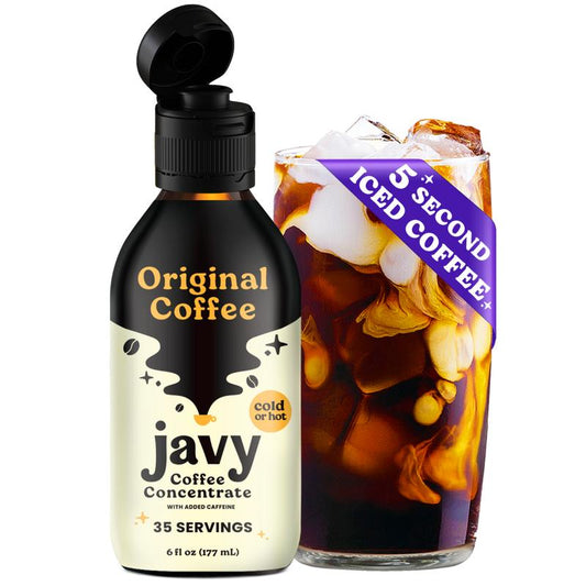 Javy Coffee Concentrate - 35 Servings, Cold Brew Coffee, Perfect for Instant Iced Coffee At Home Recipes, Cold Brewed Coffee and Hot Coffee