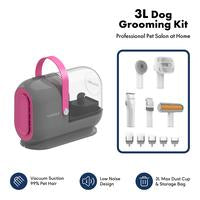 Homeika Dog Grooming Kit, 3L Vacuum with 99% Suction Power, Silent Pet Vacuum Groomer, Dog and Cat  Brush