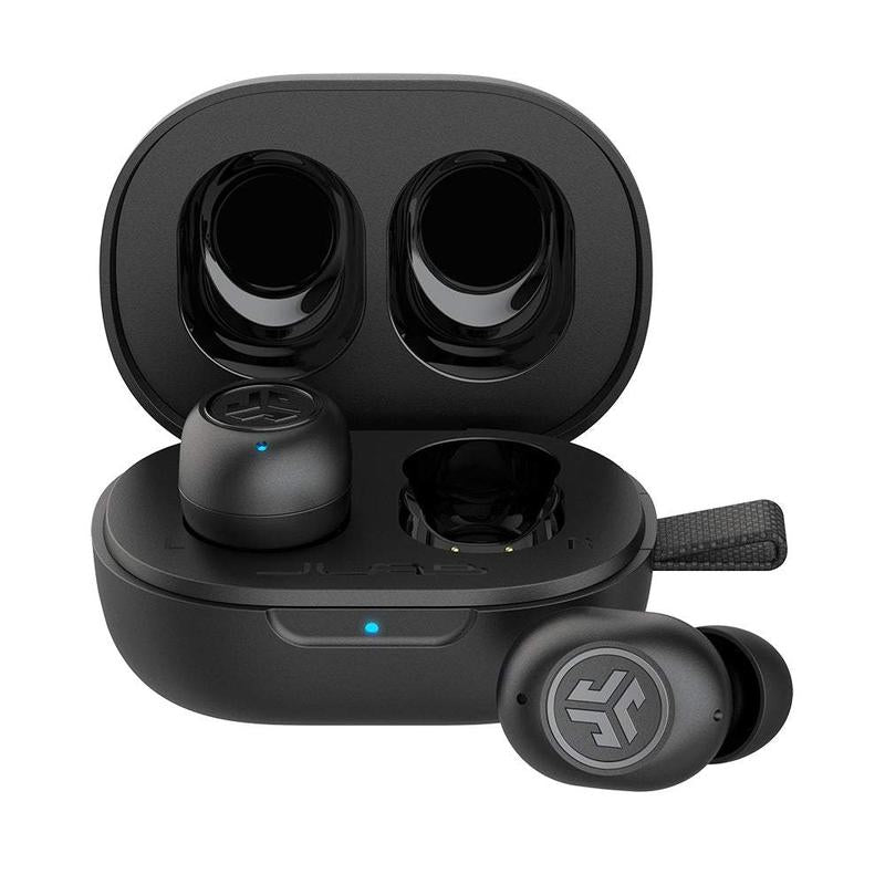 JLab JBuds Mini True Wireless Earbuds + Charging Case, IP55 Sweat and Dust Proof, Bluetooth Multipoint, Be Aware Audio, 3 EQ Sound Settings, Crystal Clear Calls, For Android / iPhone, Earphones, Headphone, Microphone, 2 Year Warranty