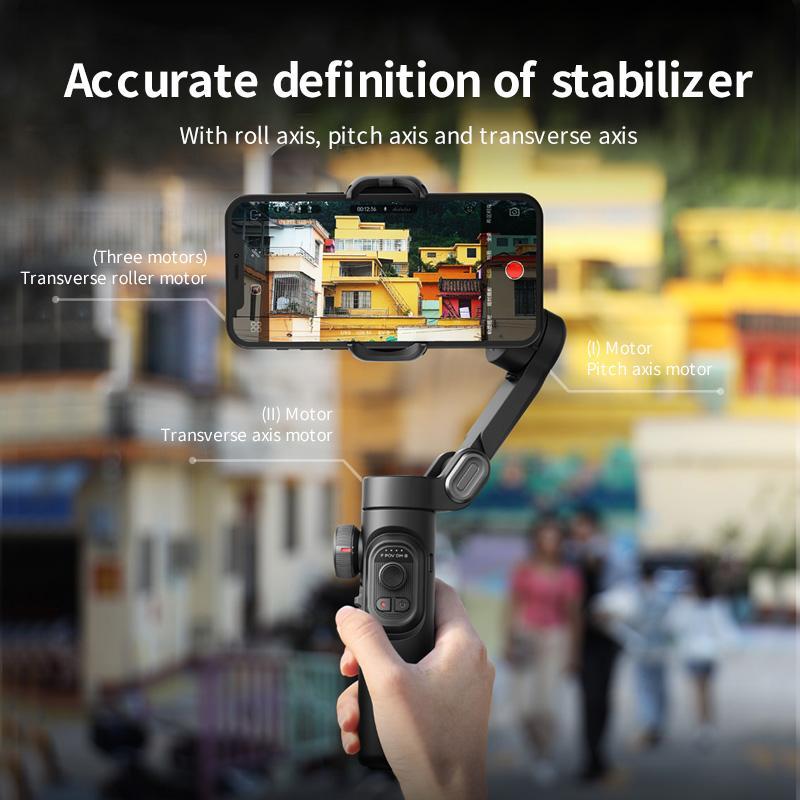 Handheld 3 Axis Foldable Anti-shaking Shooting Stand (1 Piece), Rotating Automatic Face & Figure Tracking Stabilizer For Live Short Video