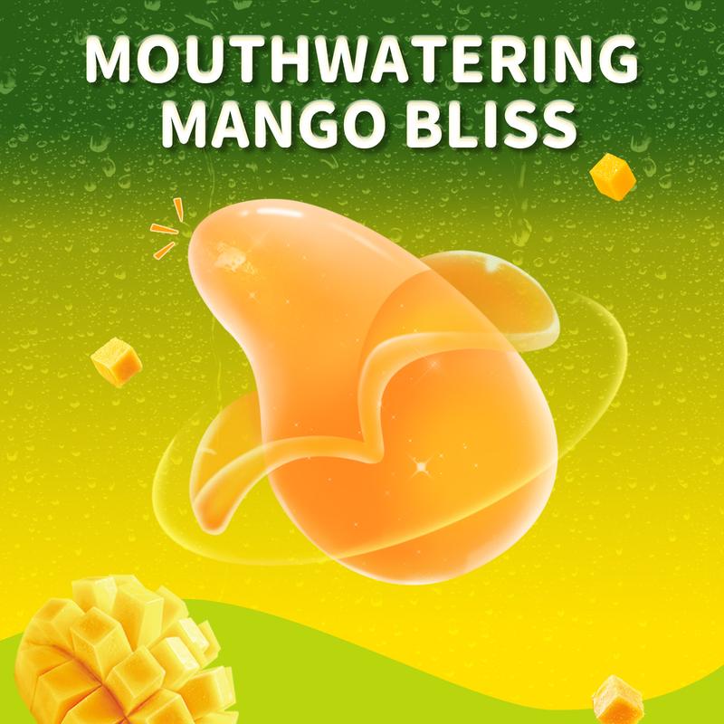 [ NEW RELEASE] (3 packs) AMOS Gummy Peel Fruity Mango and Orange Peach Banana Gummy Peelable Fruit Candy, Novel Douyin Candy, Resealable 2.5