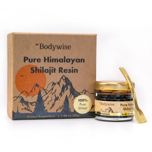 Be Bodywise Pure Himalayan Shilajit Resin | 85+ Trace Minerals & Fulvic Acid | 3rd Party Lab Tested