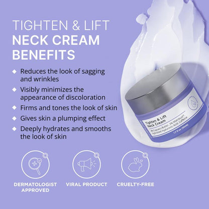 GOPURE Neck Cream - Tighten & Lift Firming Neck Cream for Crepey Skin