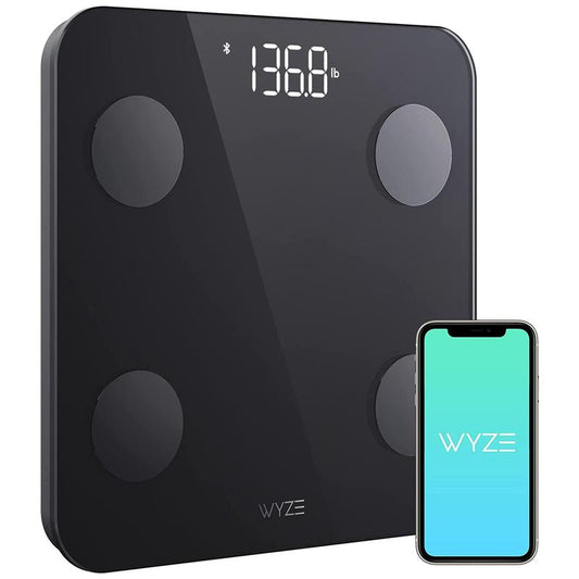 Wyze Scale S — Bluetooth Smart Weighing Scale with Multiple Body Composition Measurements (Body Fat, BMI and Muscle, Weight Loss, etc.), Syncs with Smartphone Healthcare and Wellness/Fitness Apps, Weight Scale