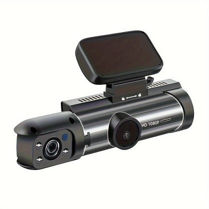 1080P Dual Camera Dash Cam For Cars With IR Night Vision, Loop Recording, And Wide Angle Lens - 3.16 Inch IPS Screen