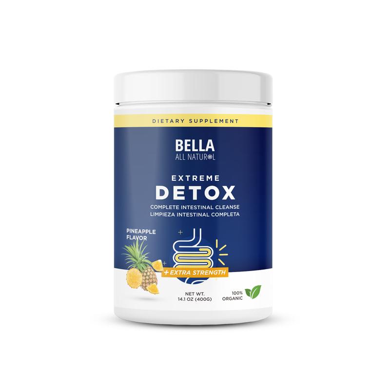 Bella All Natural Extreme Detox Powder (Pineapple/Piña), 400grams