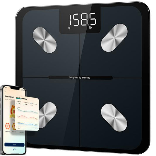 Etekcity Smart Scales Digital Weight and Body Fat, Bathroom Scales Accurate for People's Bmi Muscle, Bluetooth Electronic Body Composition M