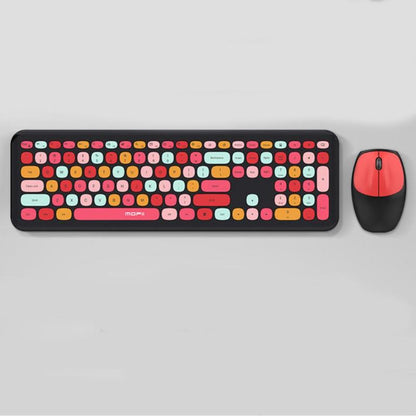Wireless Keyboard & Mouse for Summer, 1 Set Macaron Color Computer Keyboard & Mouse for PC, E-sports Computer Gamer Office Keyboard & Mouse Set, Gaming Keyboard & Mouse Set, Keyboards & Mice Accessories