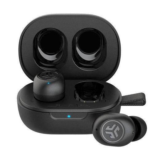 JLab JBuds Mini True Wireless Earbuds + Charging Case, IP55 Sweat and Dust Proof, Bluetooth Multipoint, Be Aware Audio, 3 EQ Sound Settings, Crystal Clear Calls, For Android / iPhone, Earphones, Headphone, Microphone, 2 Year Warranty